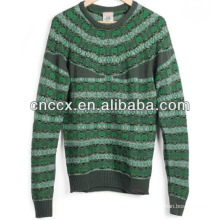 13STC5856 top selling jacquard pullover knitting models for men